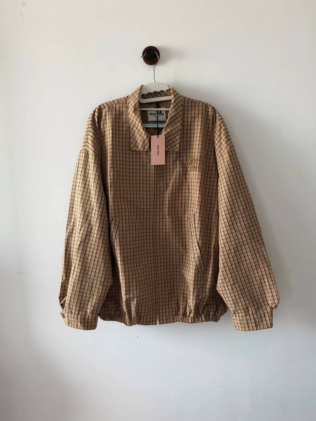 Miu Miu Plaid Jacket