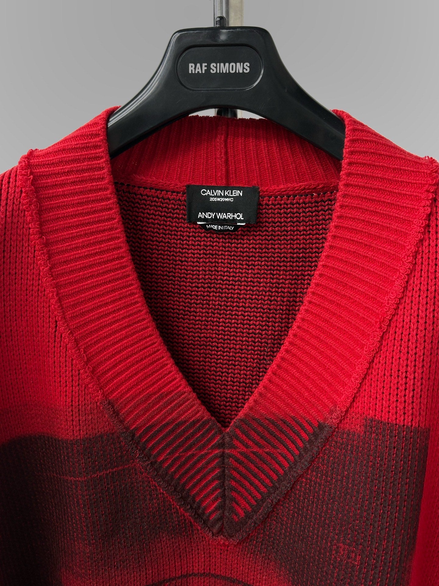 Calvin Klein 205W39NYC SS18 Warhol Electric Chair Red Sweater