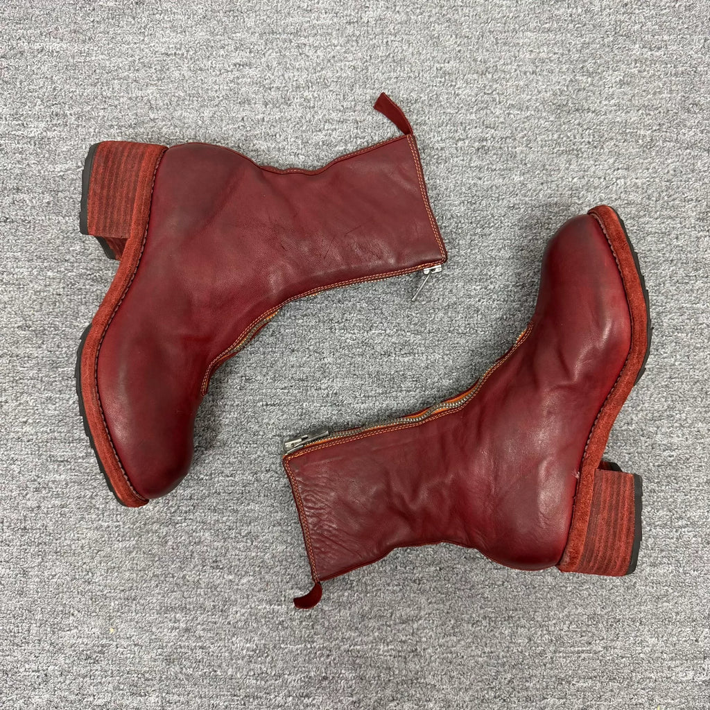 Guidi Pl2 Red Boots