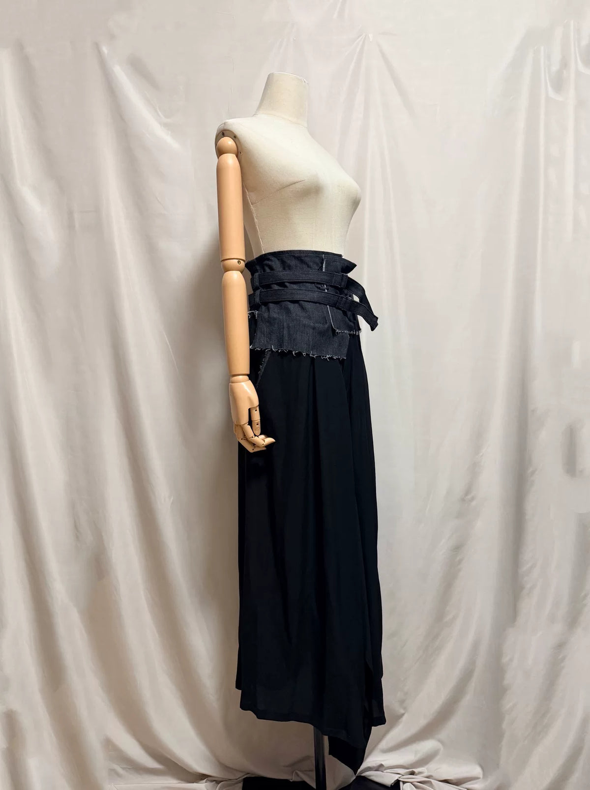 Yohji Yamamoto AW22 Denim Patchwork Skirt