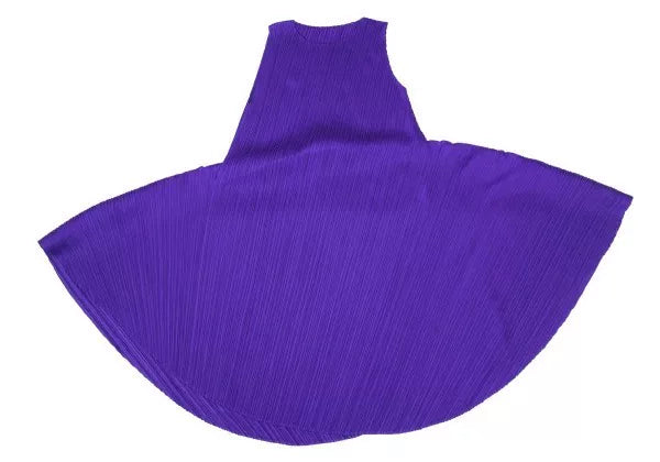 Issey Miyake Vintage Purple Deformed Pleated Dress