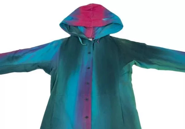 Issey Miyake Vintage Green Gradient Trench Coat