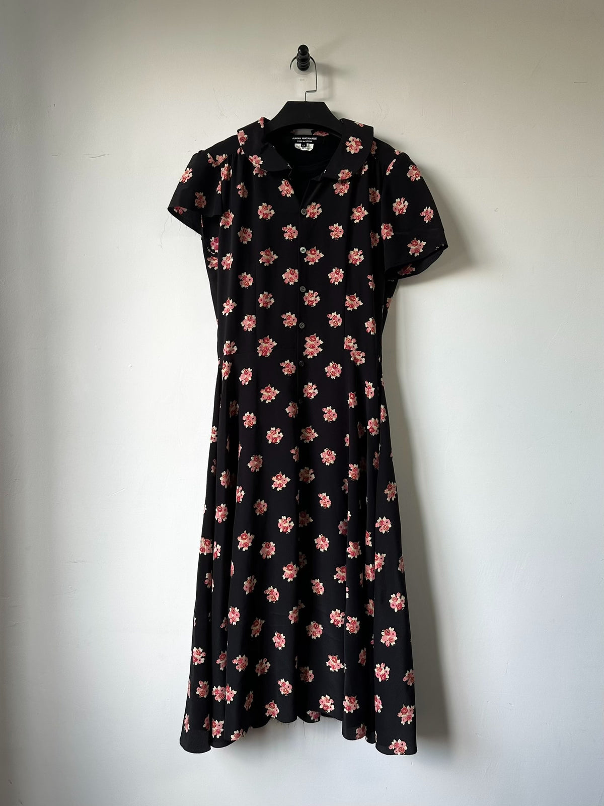 Runway Floral Asymmetric Drape Dress