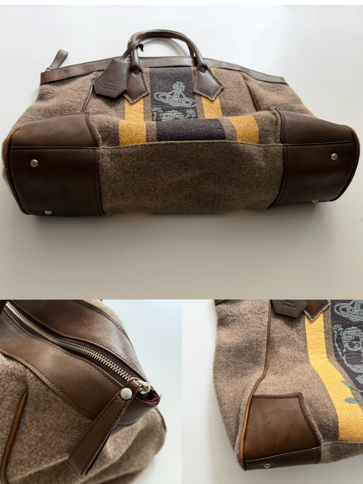 Vivienne Westwood Rare vintage Vivienne Westwood felt Saturn handbag