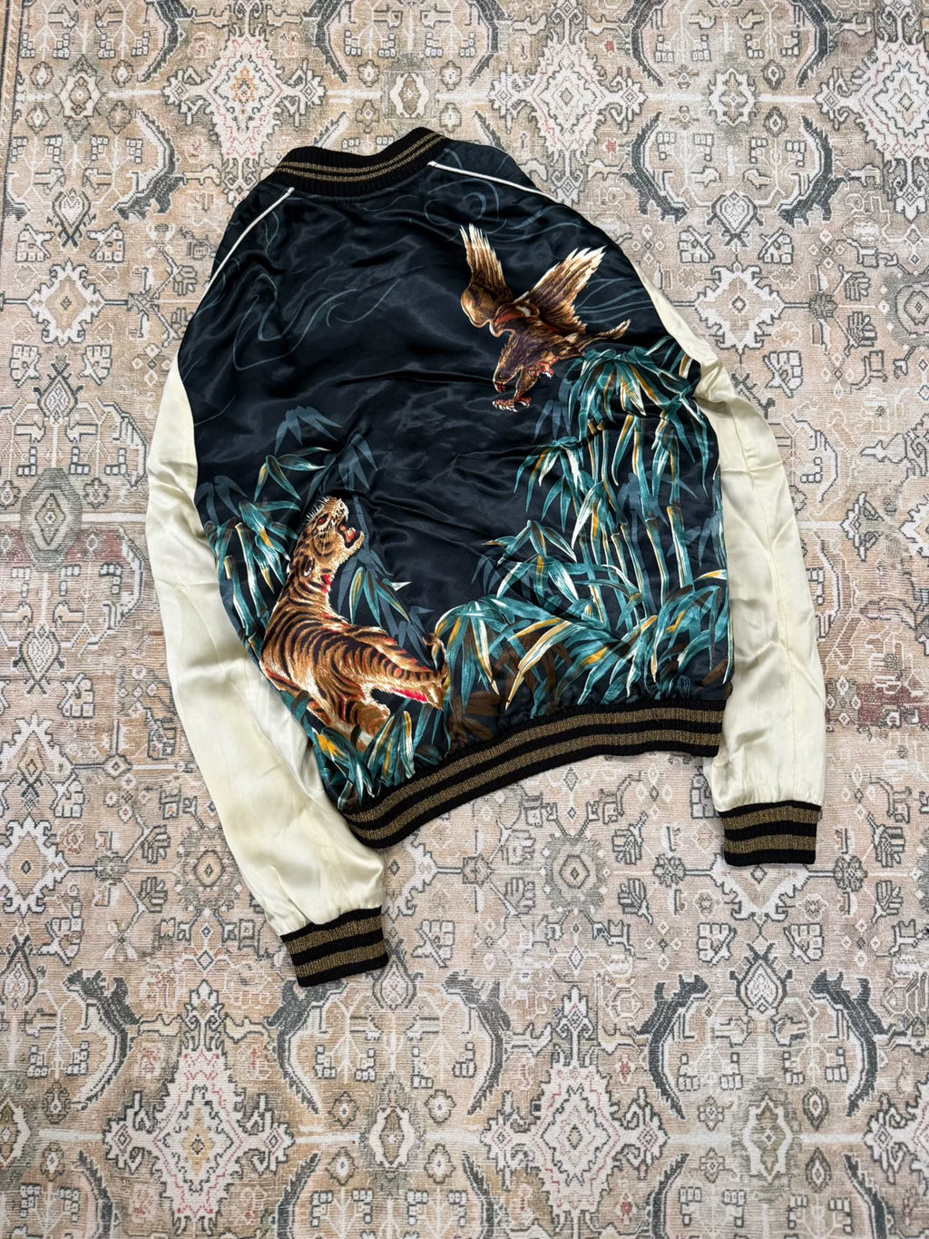 Saint Laurent SS16 Paris Tiger Eagle Jacket