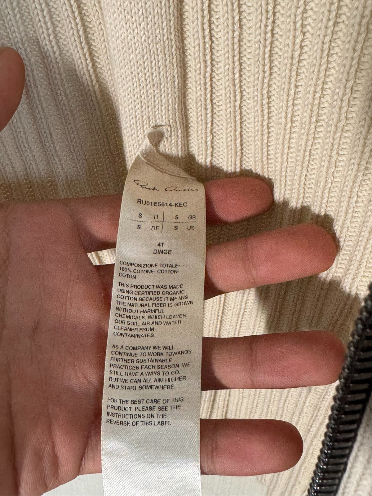 Rick Owens 25SS Hollywood Knit Hoodie