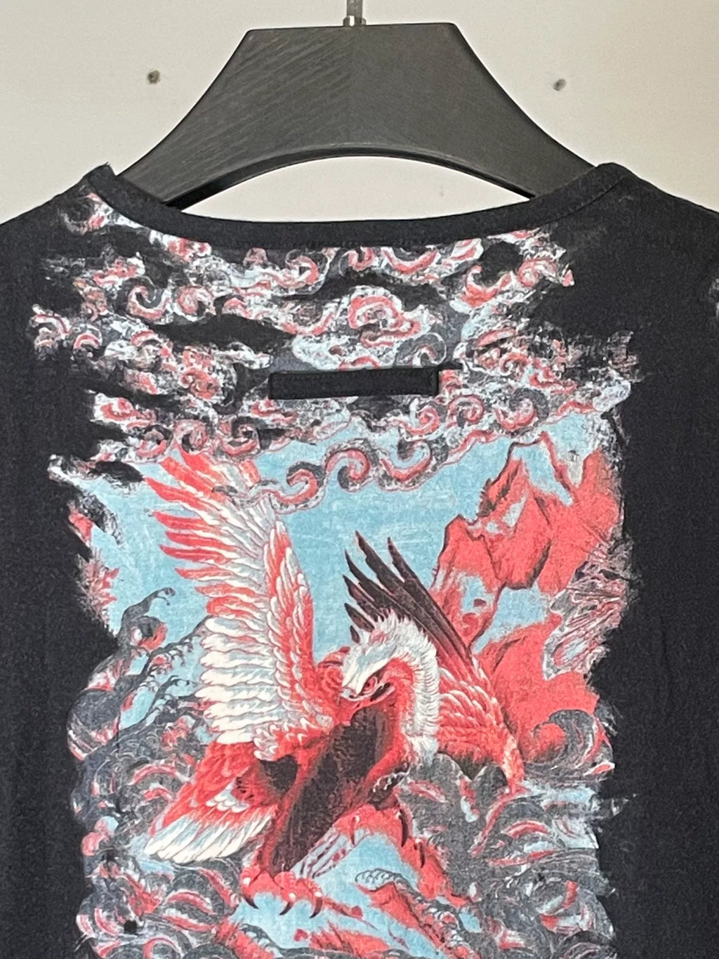 Jean Paul Gaultier | 90s Fish and Crane Contention Short-Sleeve Tattoo Shirt