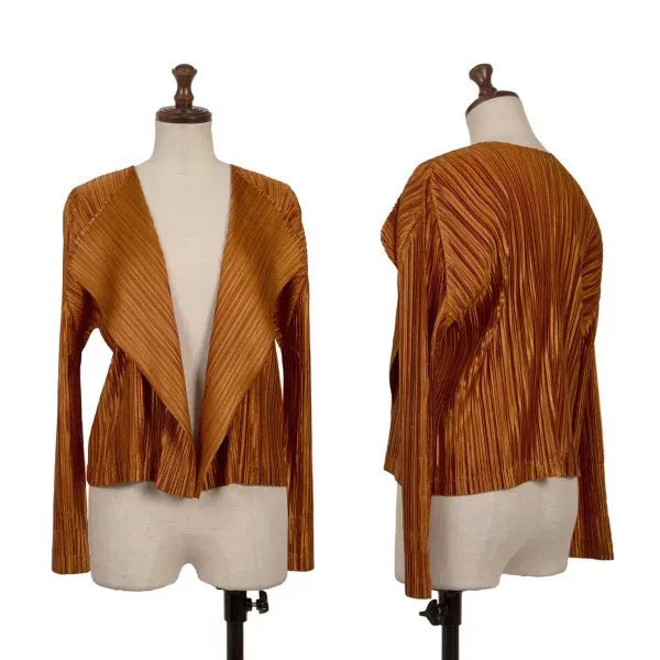 Issey Miyake Vintage Orange Pleated Top