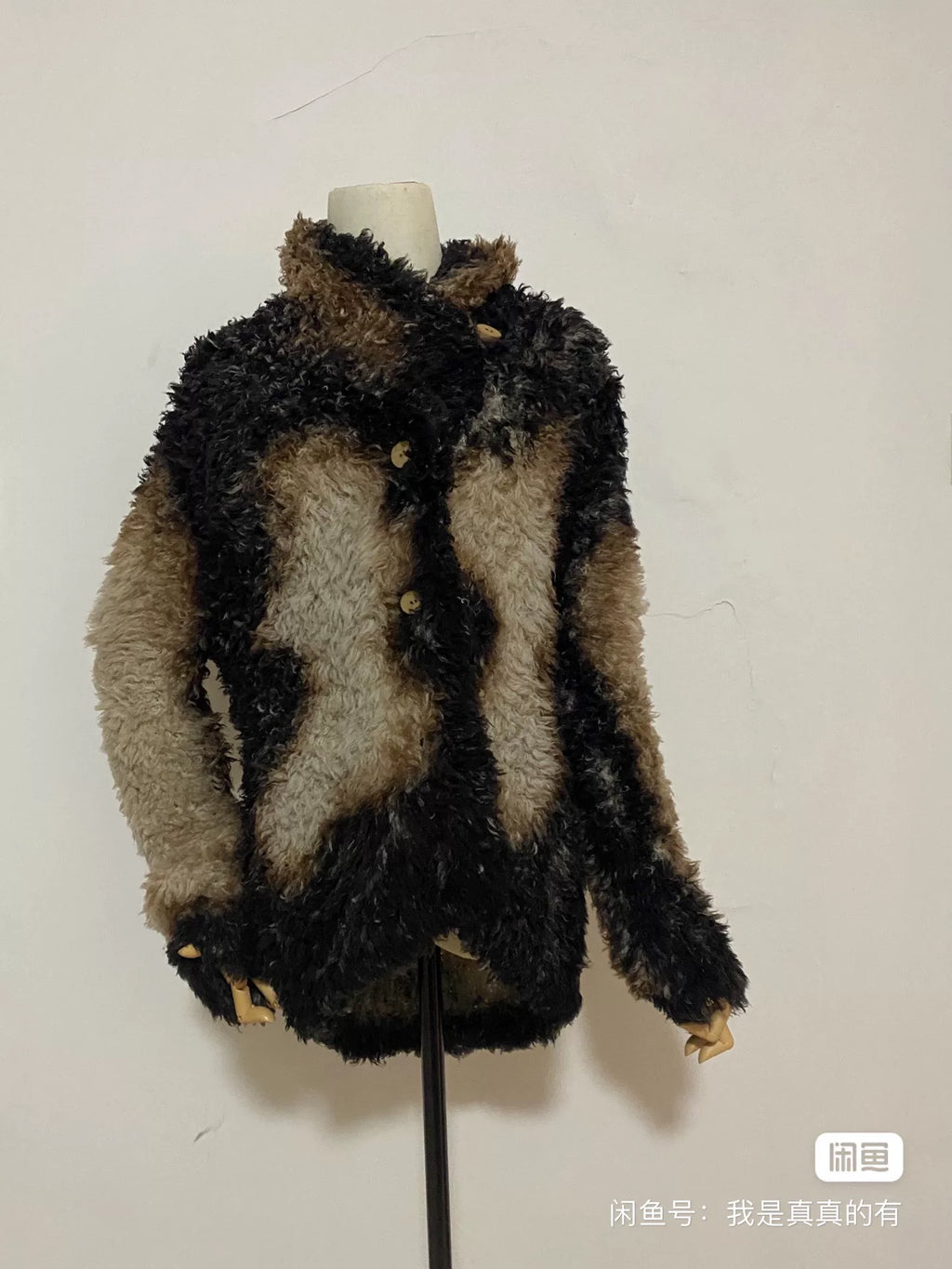 issey miyake Burnt Faux Fur Coat