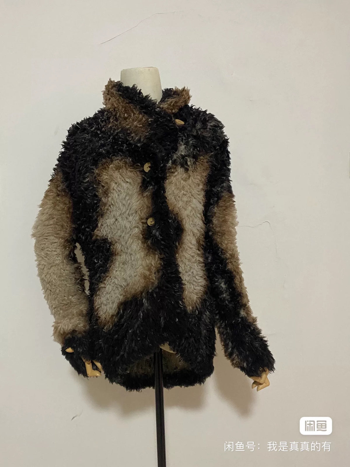 issey miyake Burnt Faux Fur Coat