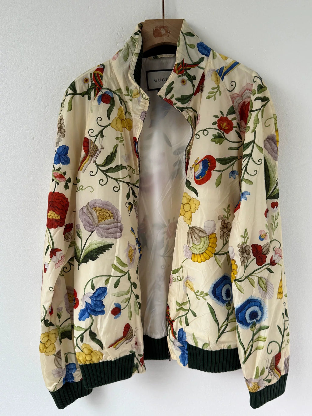 Gucci Floral Zip Floral Pattern Zip-Up Jacket