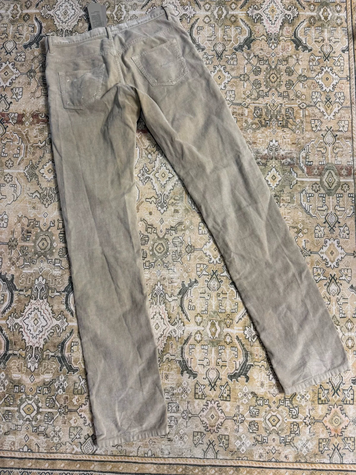 Dior Homme 05 Corduroy Distressed Denim Jeans