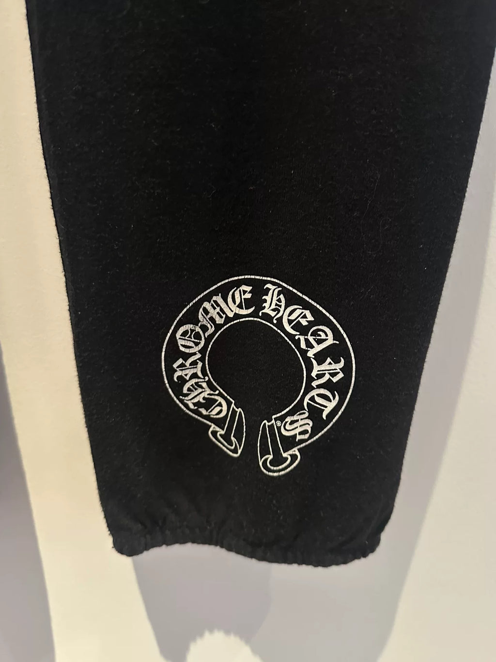 Chrome Hearts Black Classic T‑Bar Horseshoe Logo Pants