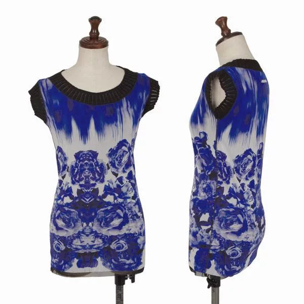 Jean Paul Gaultier Blue Mesh Top