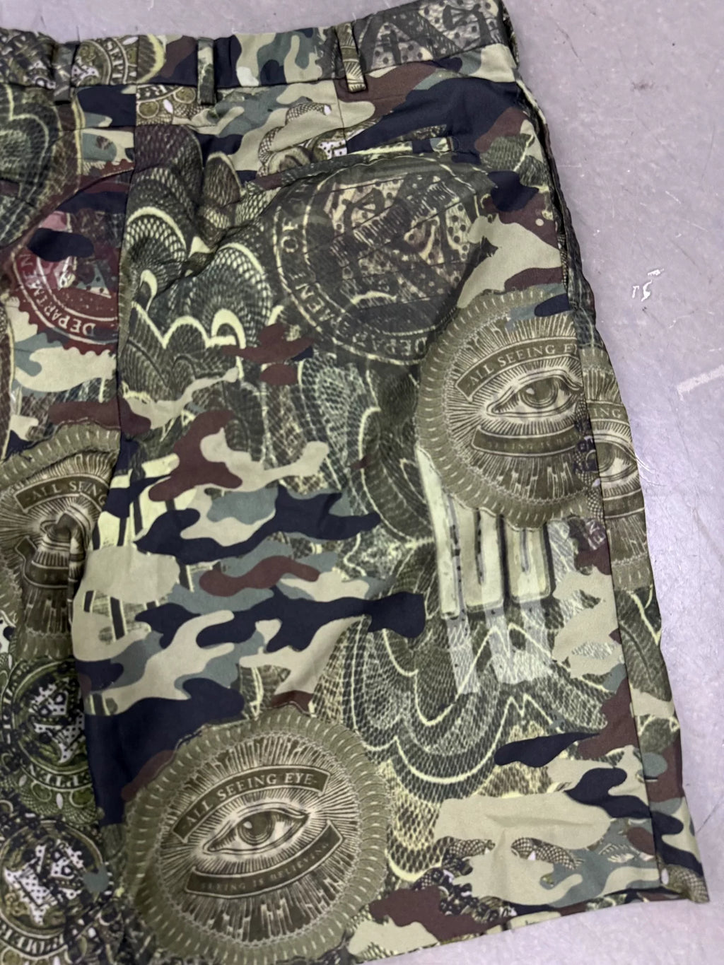 Givenchy Camo Print Shorts