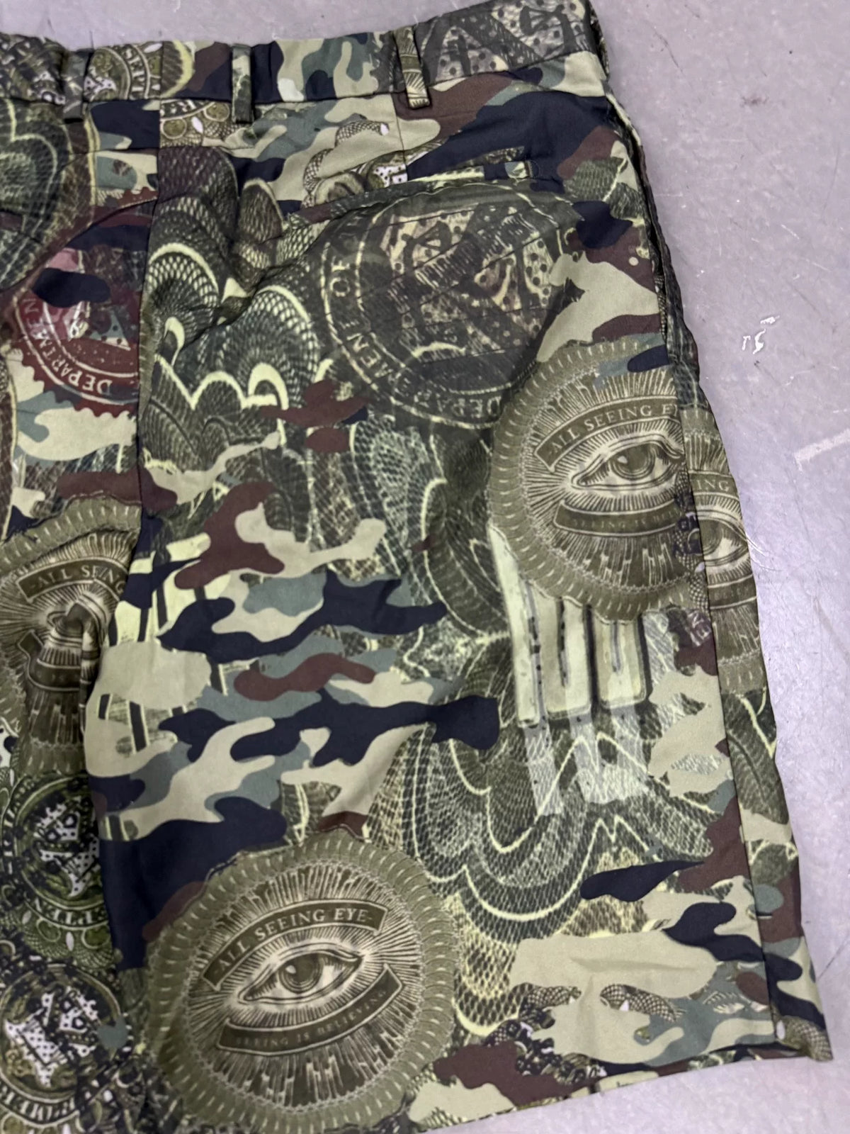 Givenchy Camo Print Shorts