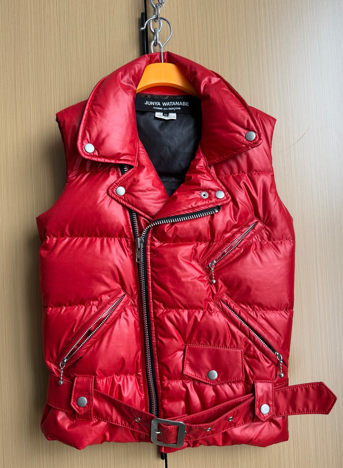 Junya Watanabe Red Down Knight Jacket Vest