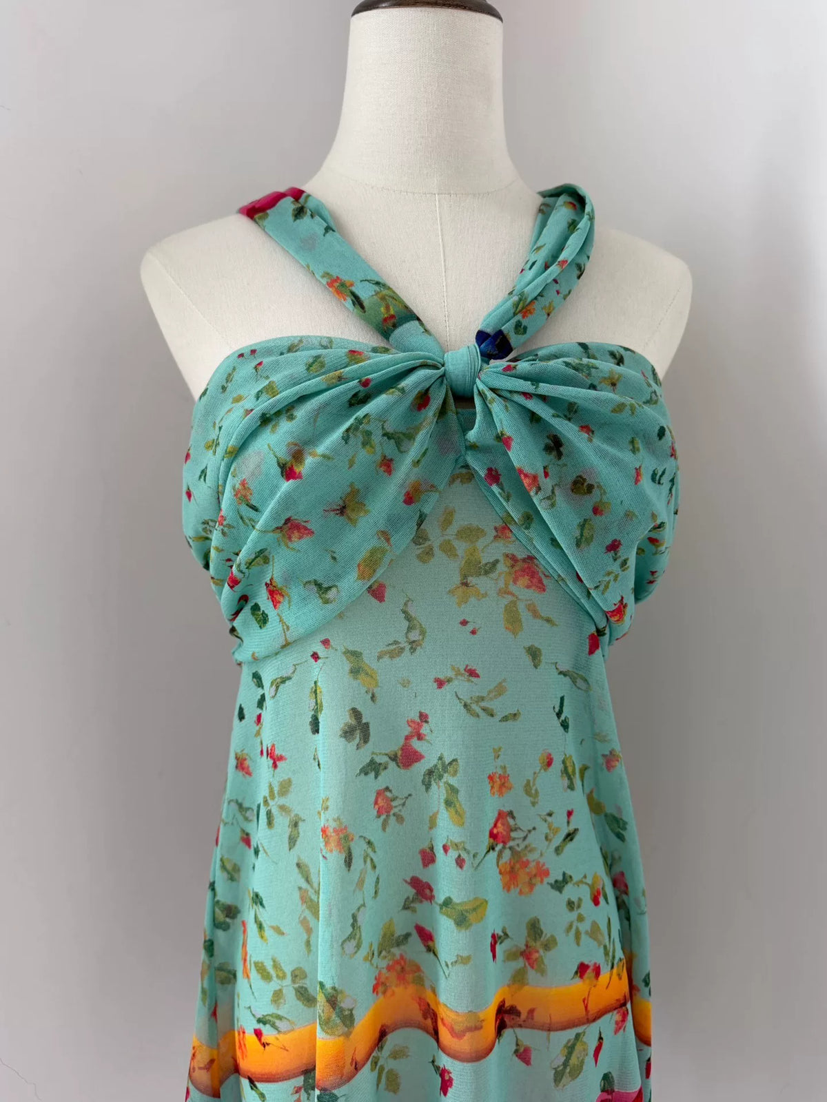 Jean Paul Gaultier Vintage Floral Mesh Top