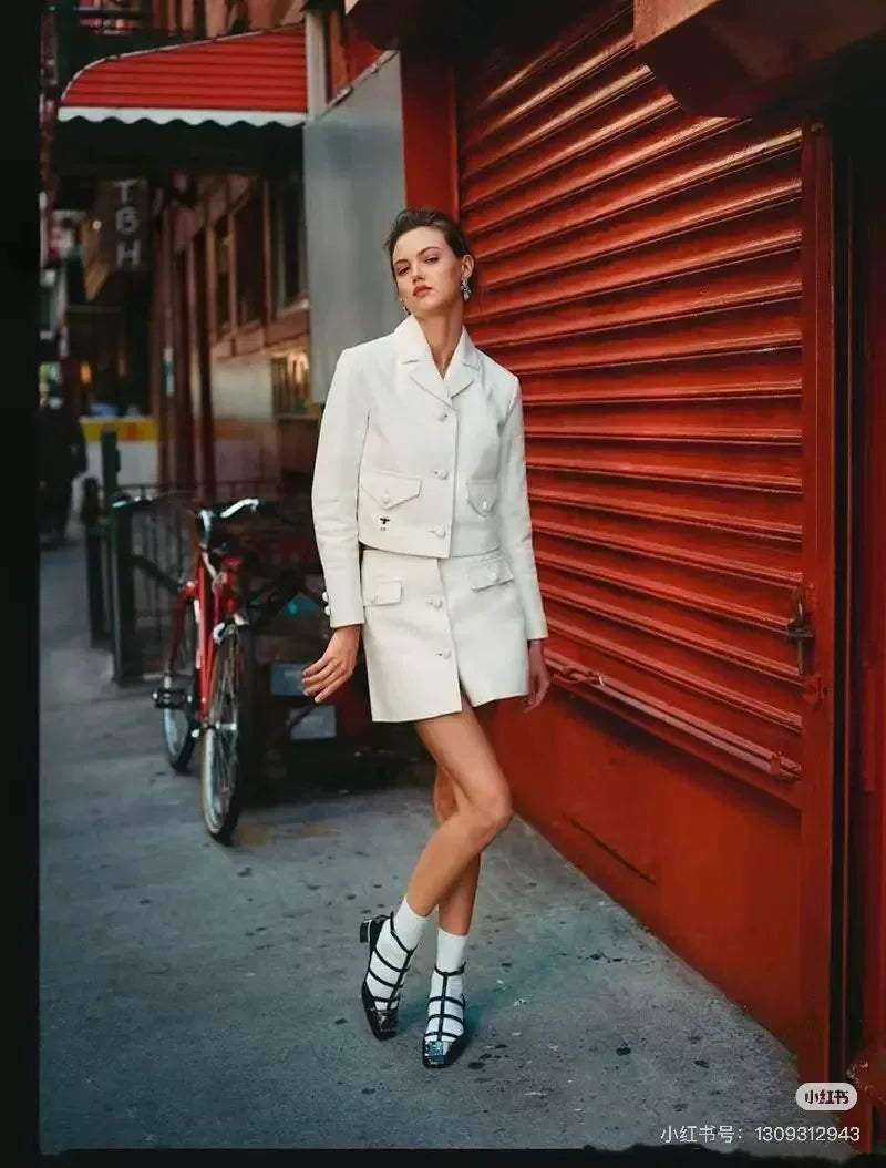 Dior Off-White Honeybee Embroidered Cowhide Jacket
