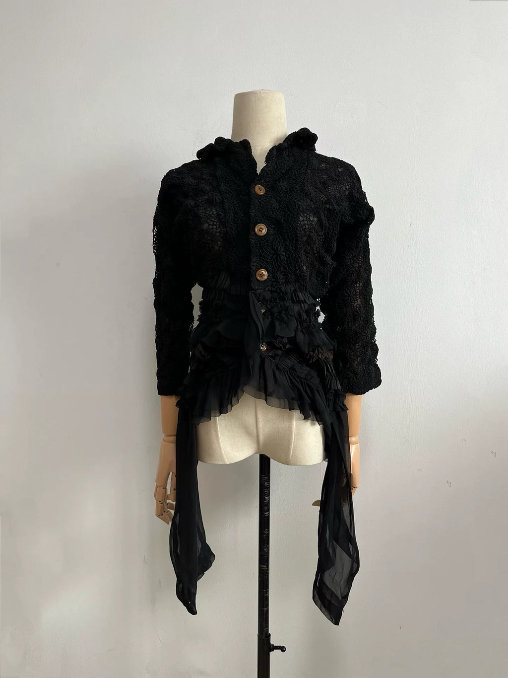 Comme des Garçons Rei Kawakubo 2005 AW Ghost Bride Black Top