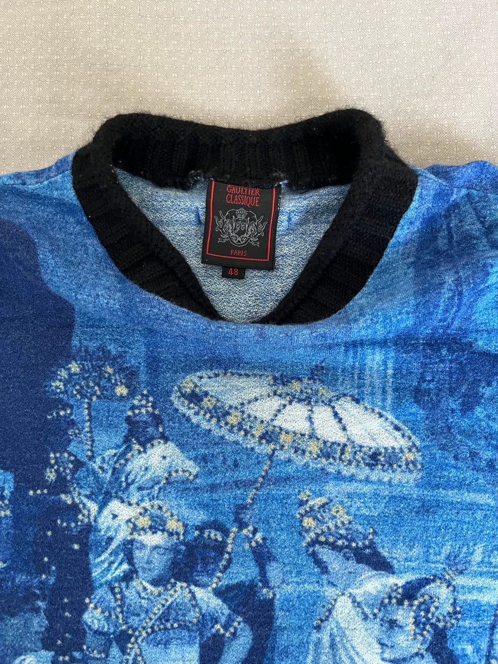 Jean Paul Gaultier printed tattoo top