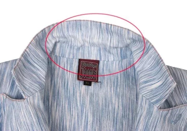 Jean Paul Gaultier Vintage Water-Blue Patterned Blazer