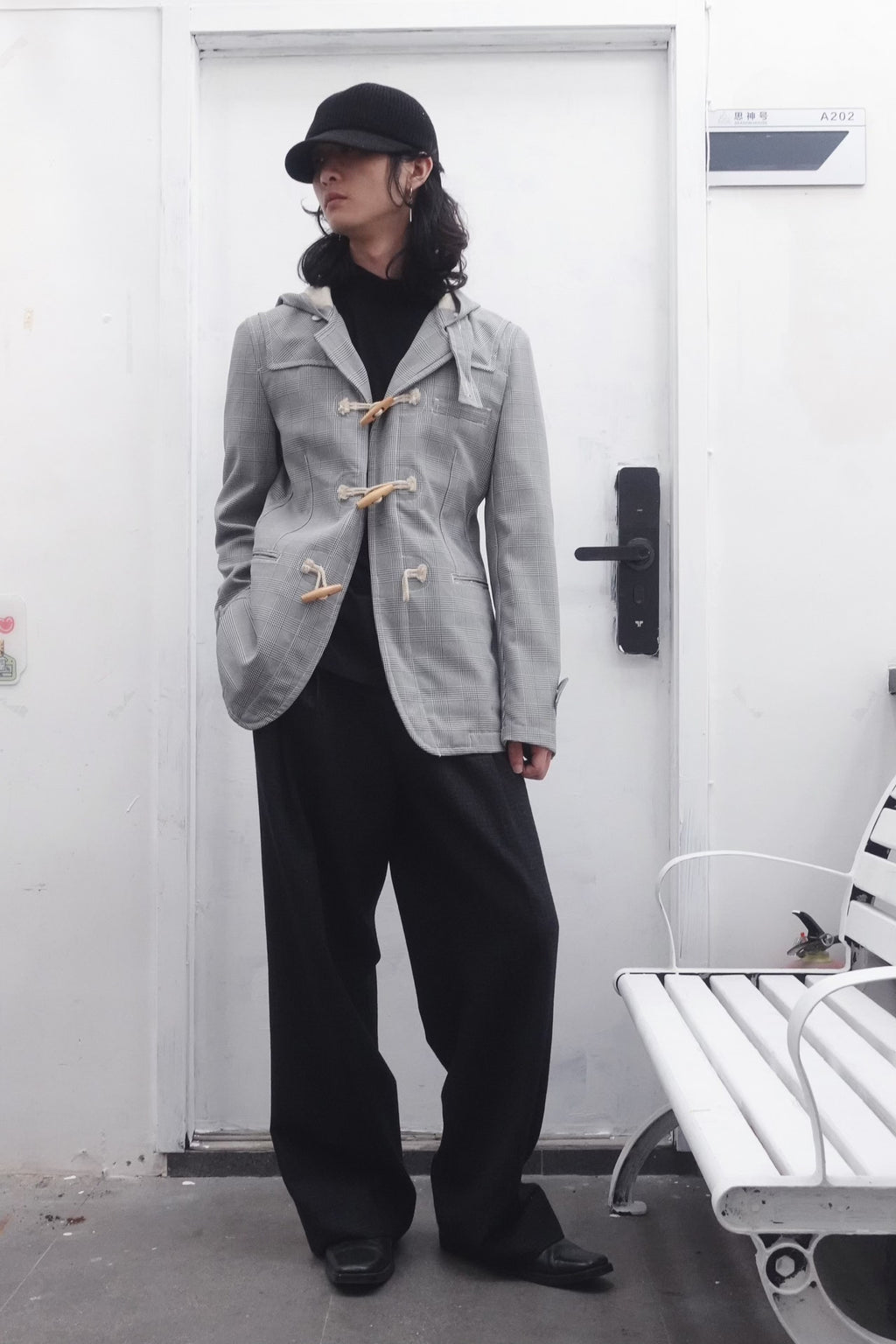 Comme Des Garcons | SS2011 Prince of Wales Check Hooded Blazer