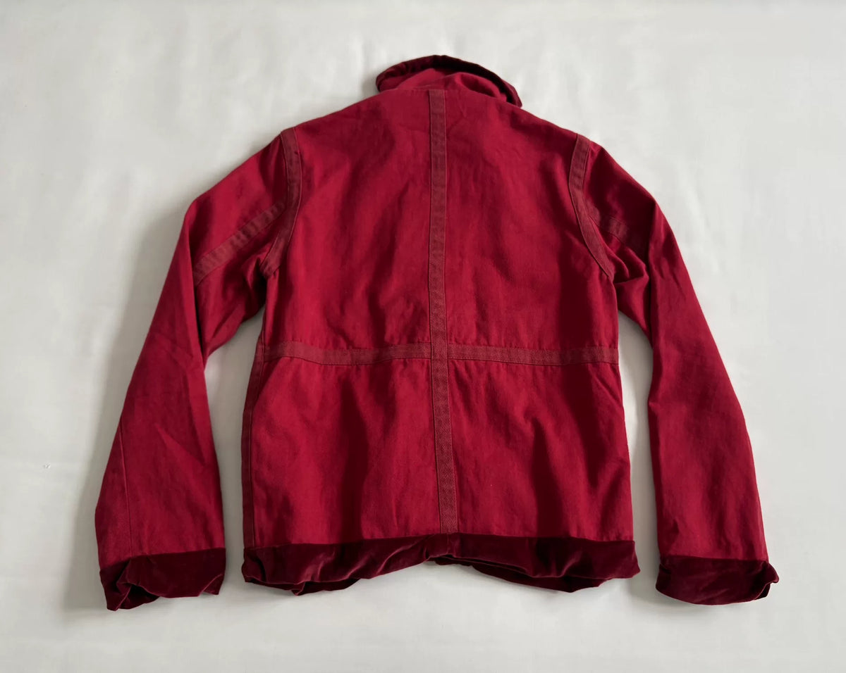 Sacai Vintage Zip Velvet Panel Denim Jacket