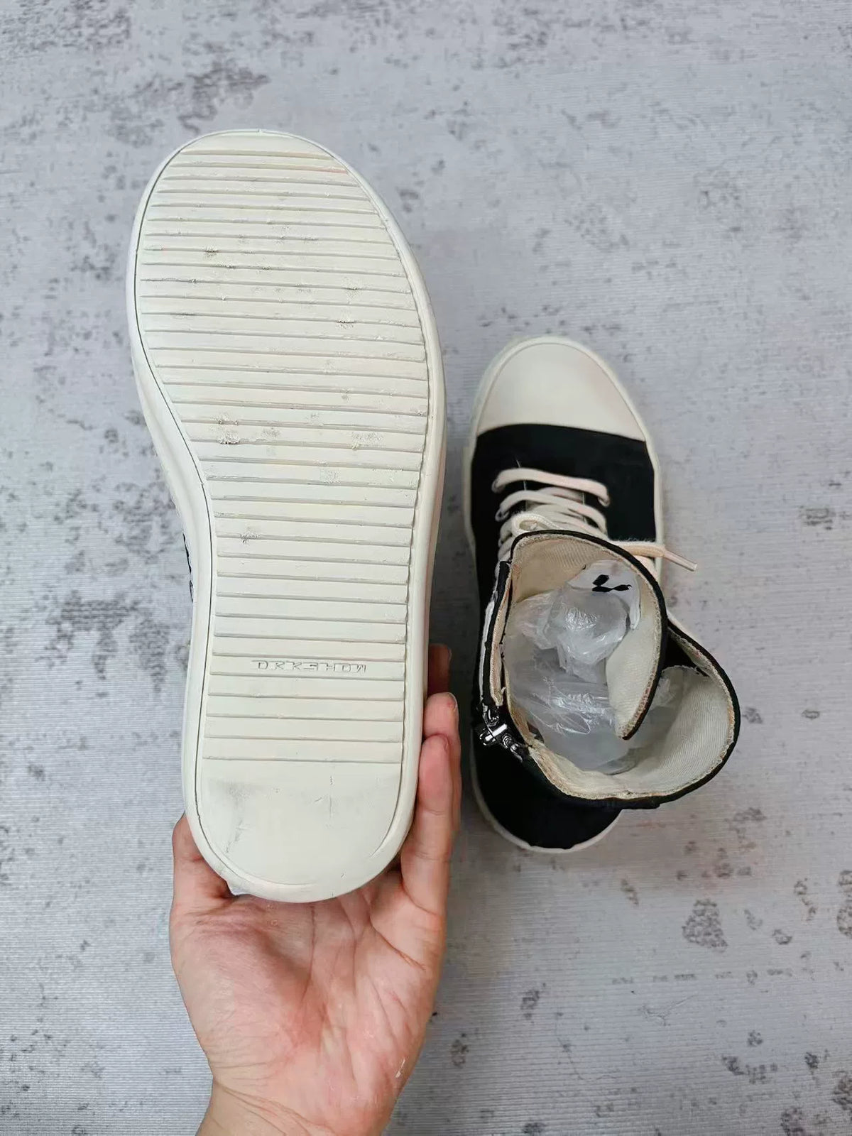 Rick Owens Drkshdw Side Logo Sneakers