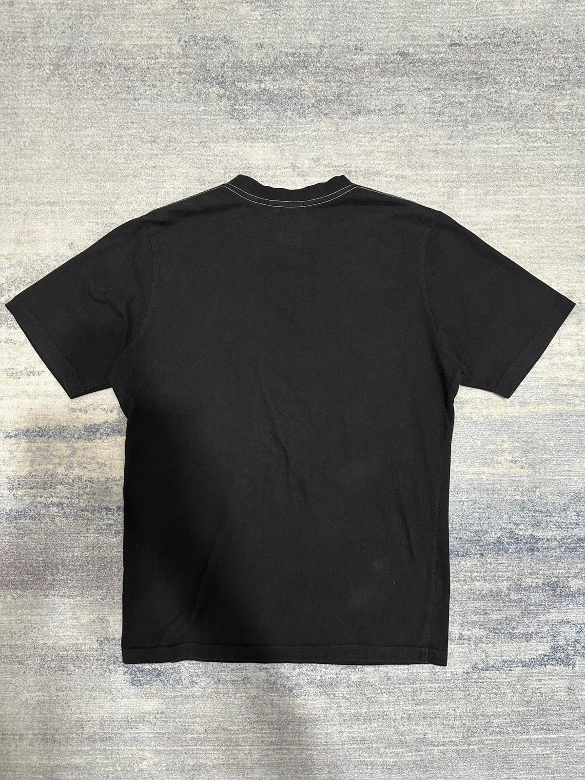 Balmain SS10 Black Biker Pleats T Shirt By Christophe Decarnin