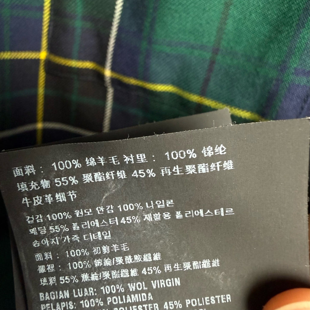 Prada Green Plaid Wool Flannel Jacket