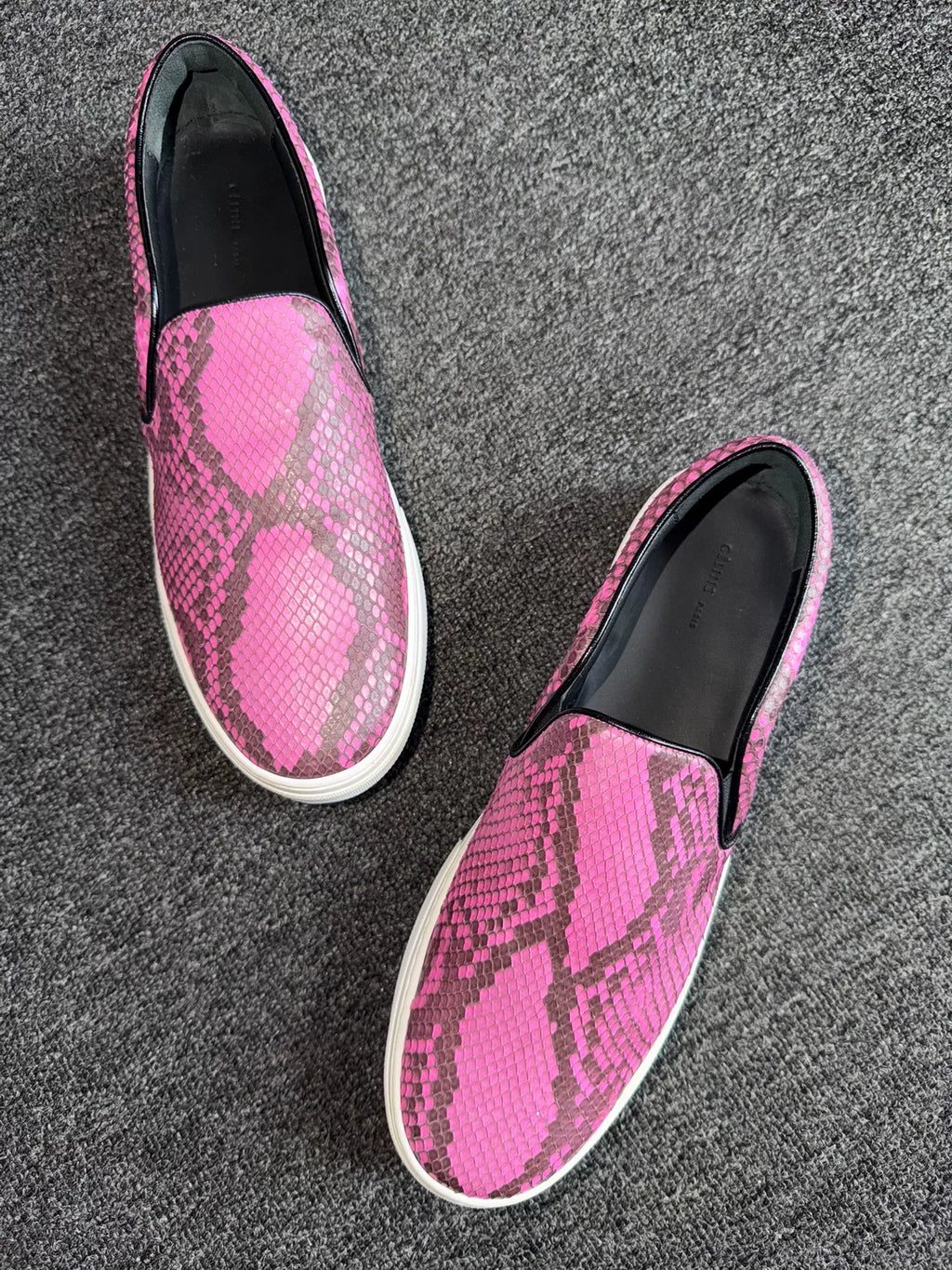 Celine Spring Autumn Pink Men's Slip-On Sneakers