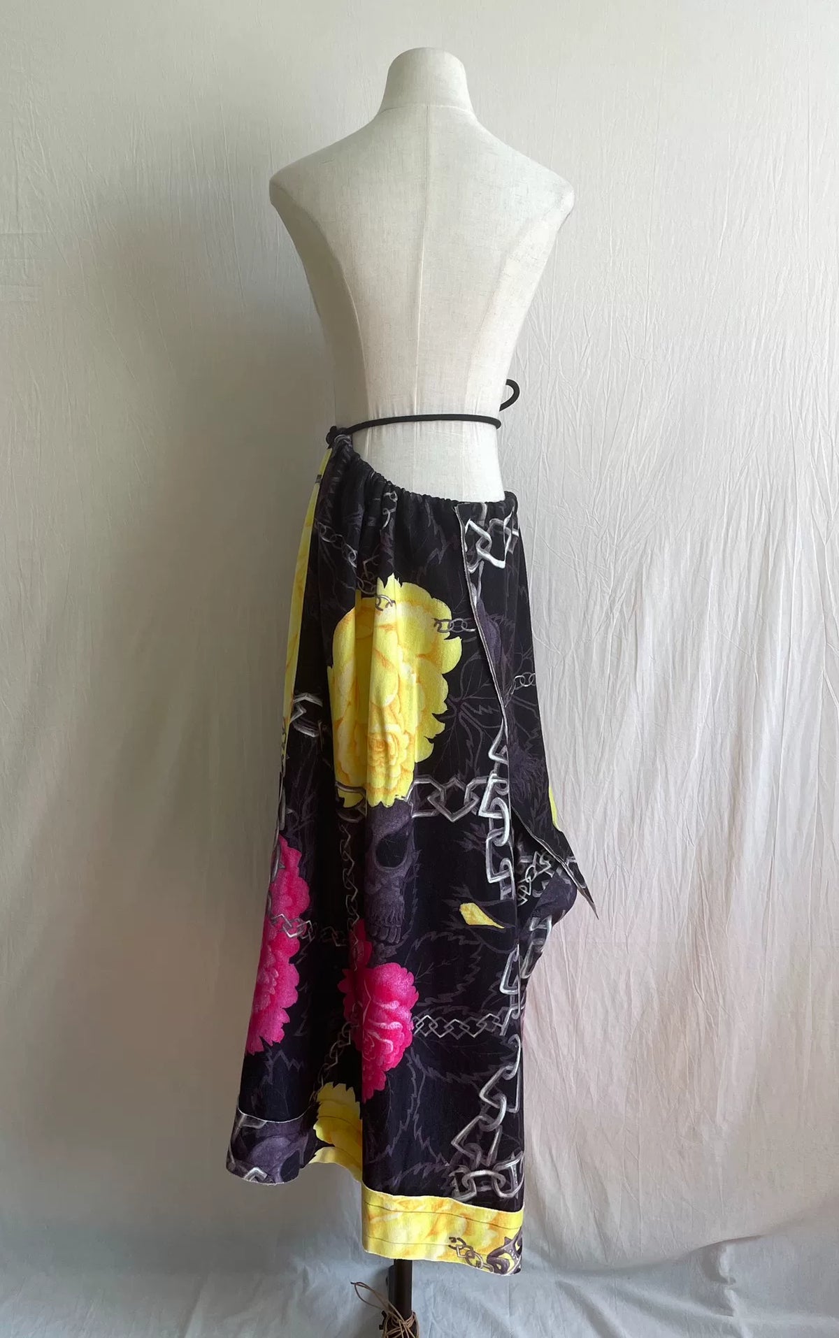 Yohji Yamamoto 14AW Peony Flower Midi Skirt