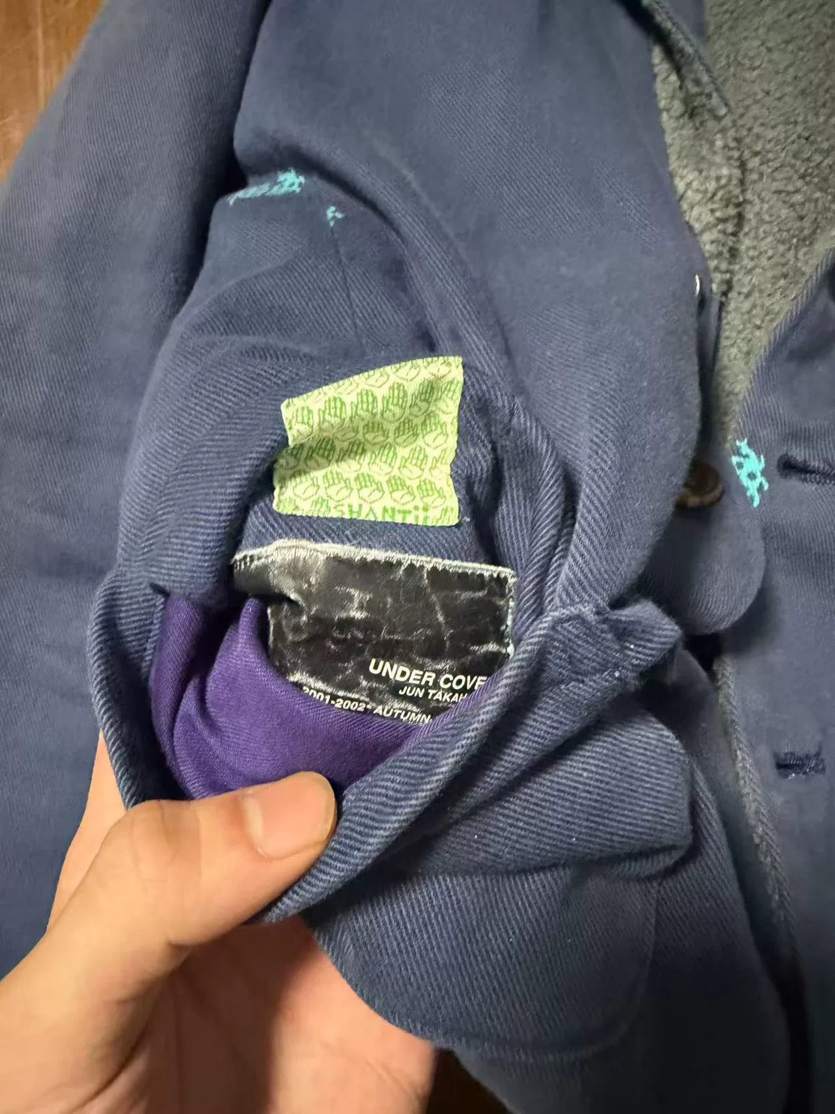 undercover fleece embroidered ladybug suit jacket