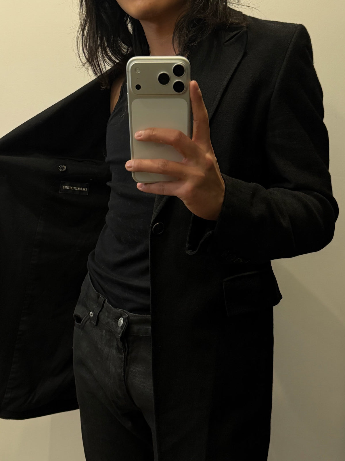 Ann Demeulemeester 2000s Wool Coat