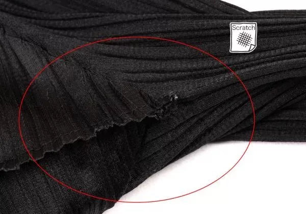 Issey Miyake Vintage Black Lace Pleated Top