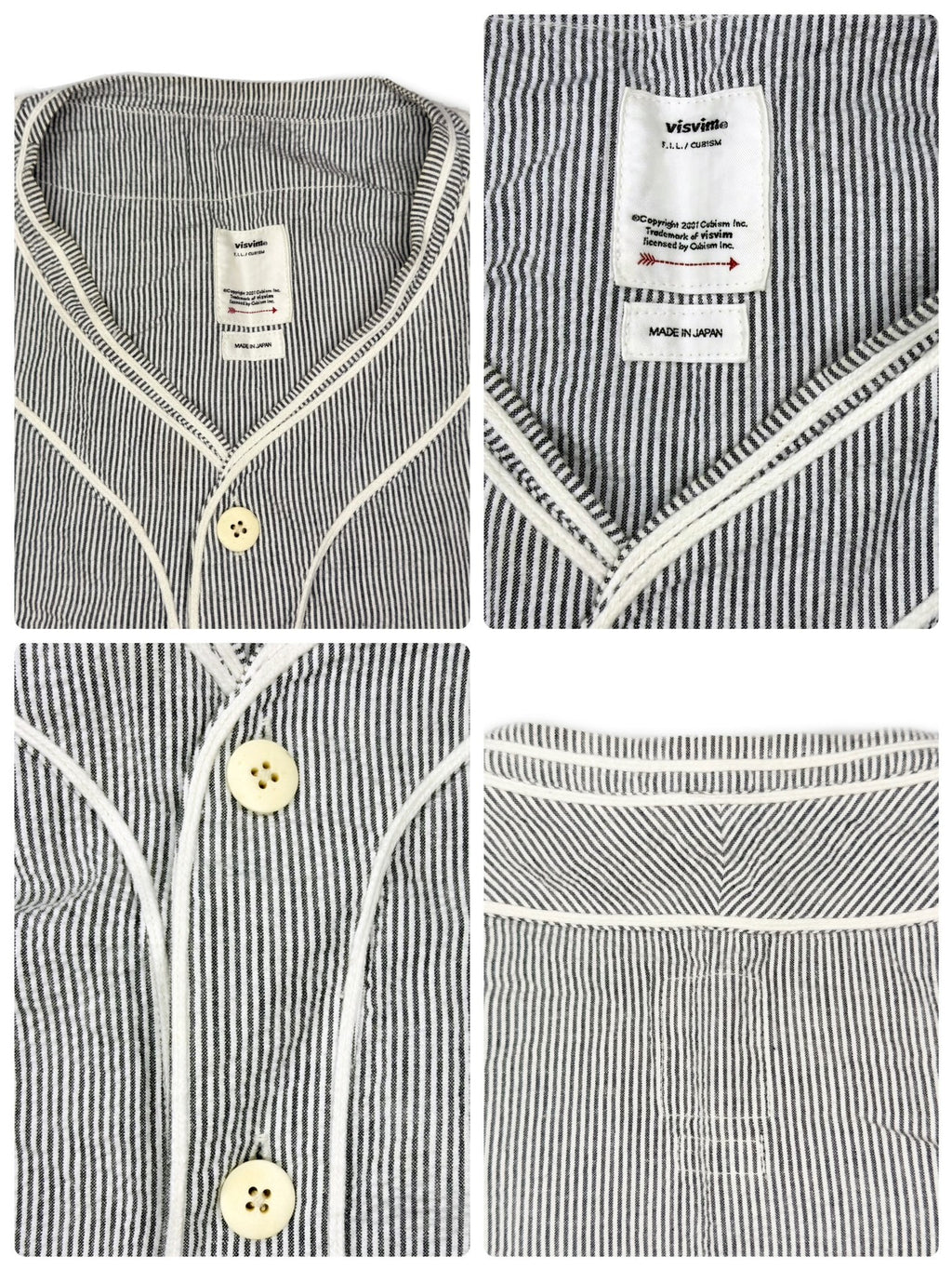 Visvim 23SS Spot Dugout S/S Seersucker Cotton Linen Short Shirt