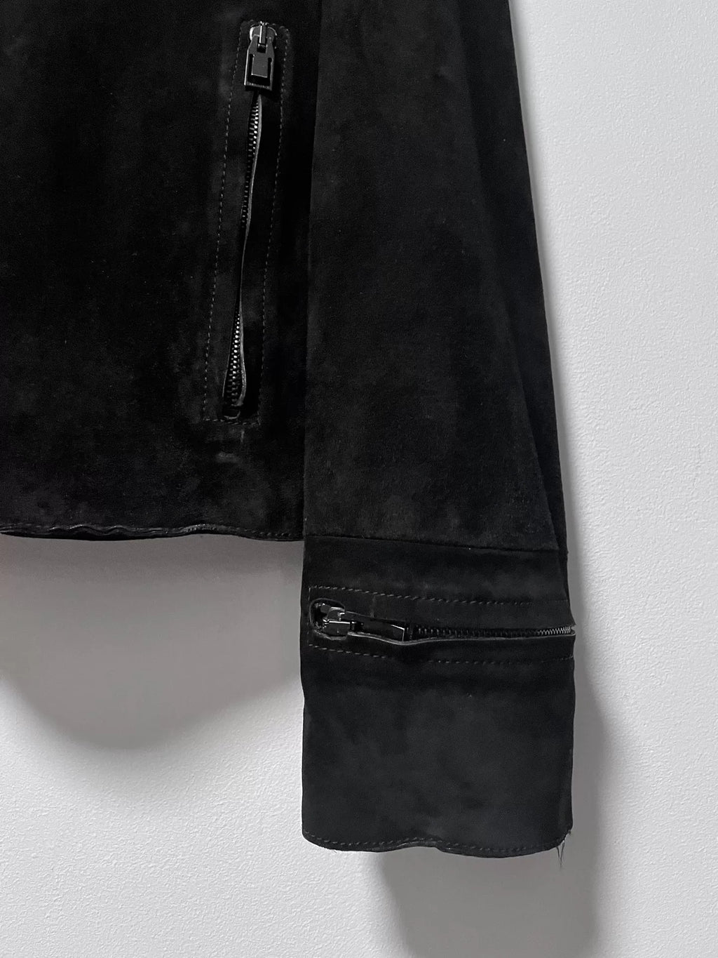 Balenciaga 15AW Black Suede Leather Jacket