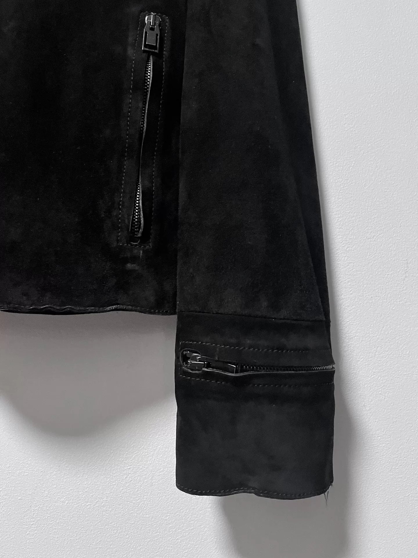 Balenciaga 15AW Black Suede Leather Jacket