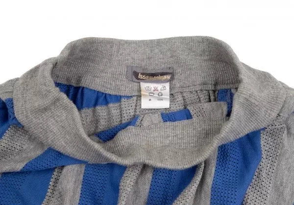 Issey Miyake Vintage Grey Striped Knit Skirt