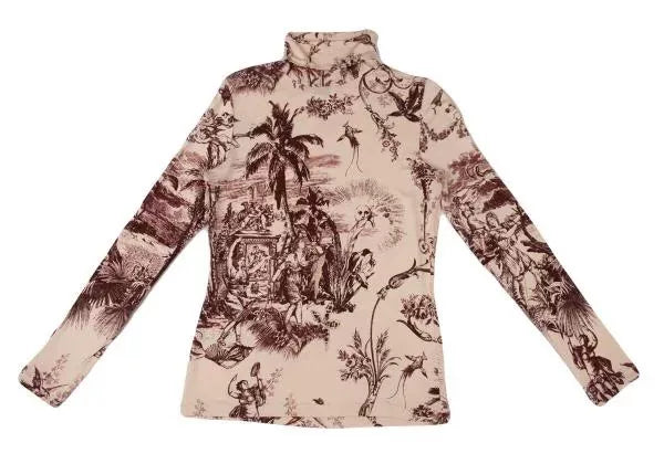Jean Paul Gaultier Vintage Beige Palm Tree Top