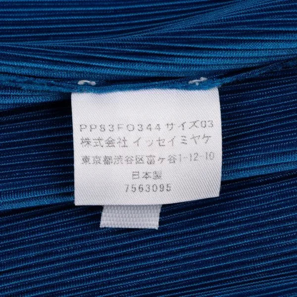 Issey Miyake Vintage Blue Pleated Cardigan