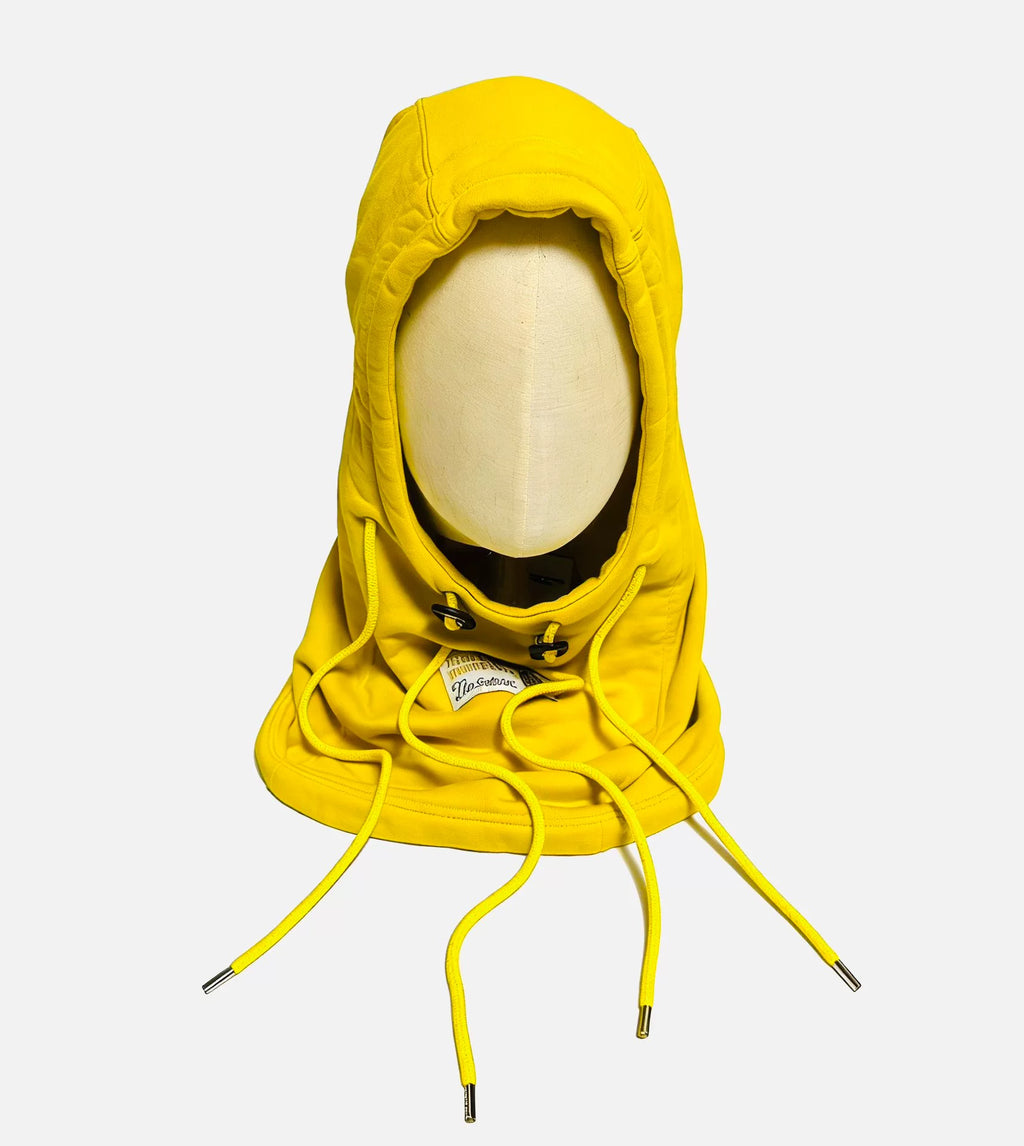Takahiromiyashitathesoloist. Balaclava Yellow Cotton Balaclava