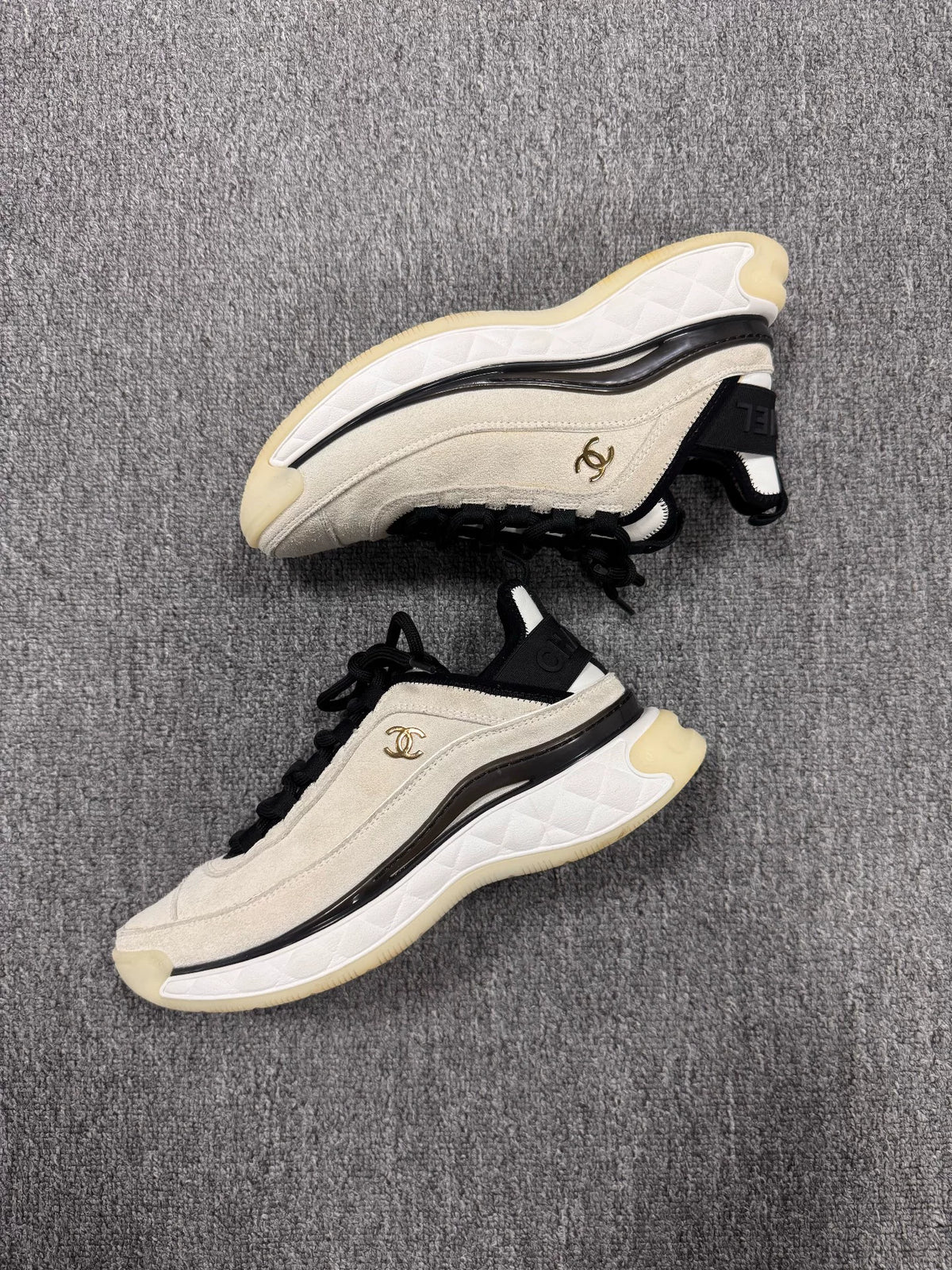 Chanel Black & White Sneakers