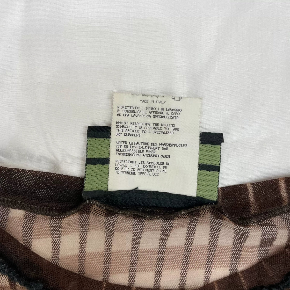 2001 Fall/Winter Jean Paul Gaultier Woman's Face Print Mesh T-Shirt