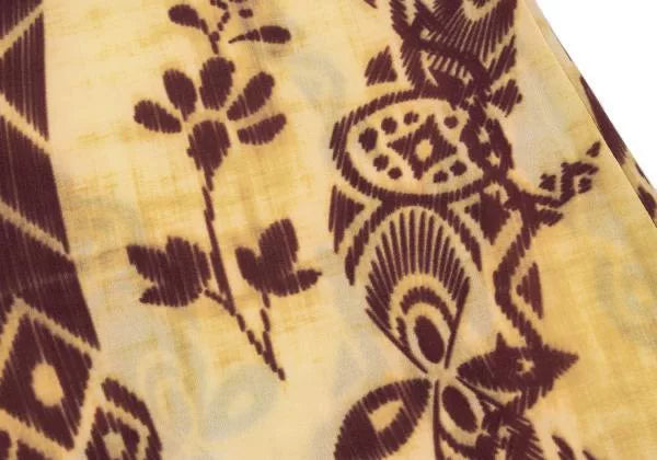 Jean Paul Gaultier Vintage Yellow Floral Turtleneck Top