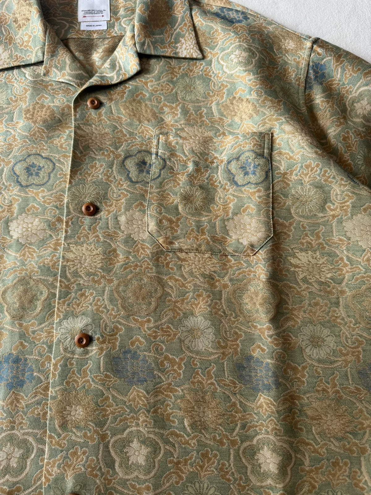 VISVIM 23aw Copa Shirt Jacquard Silk Short-Sleeve Shirt