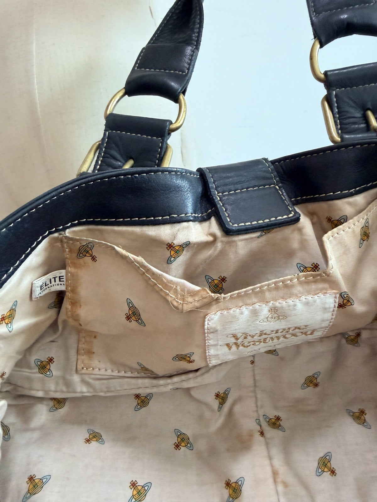 Vivienne Westwood "Empress" Baguette Bag Biker Bag