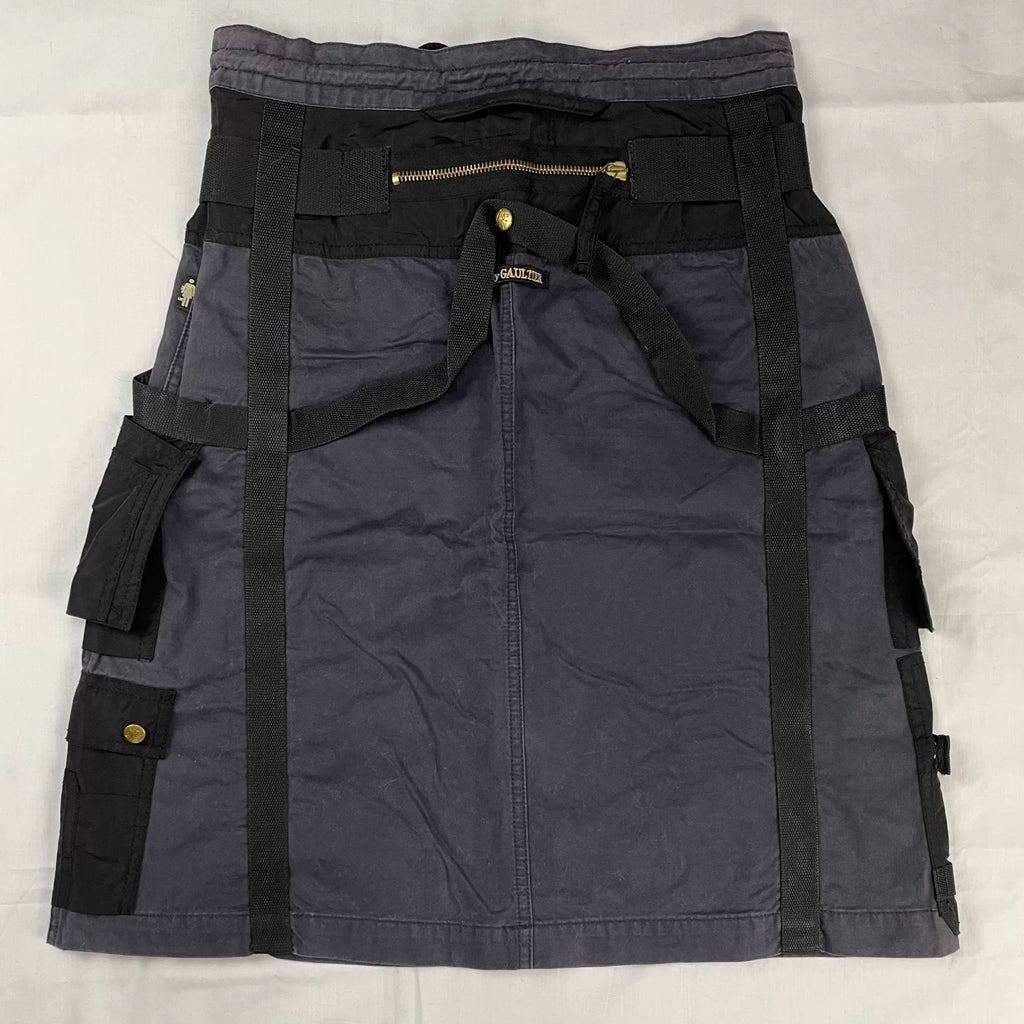 2003 Fall/Winter Jean Paul Gaultier Laced Multi-Pocket Cargo Parachute Skirt