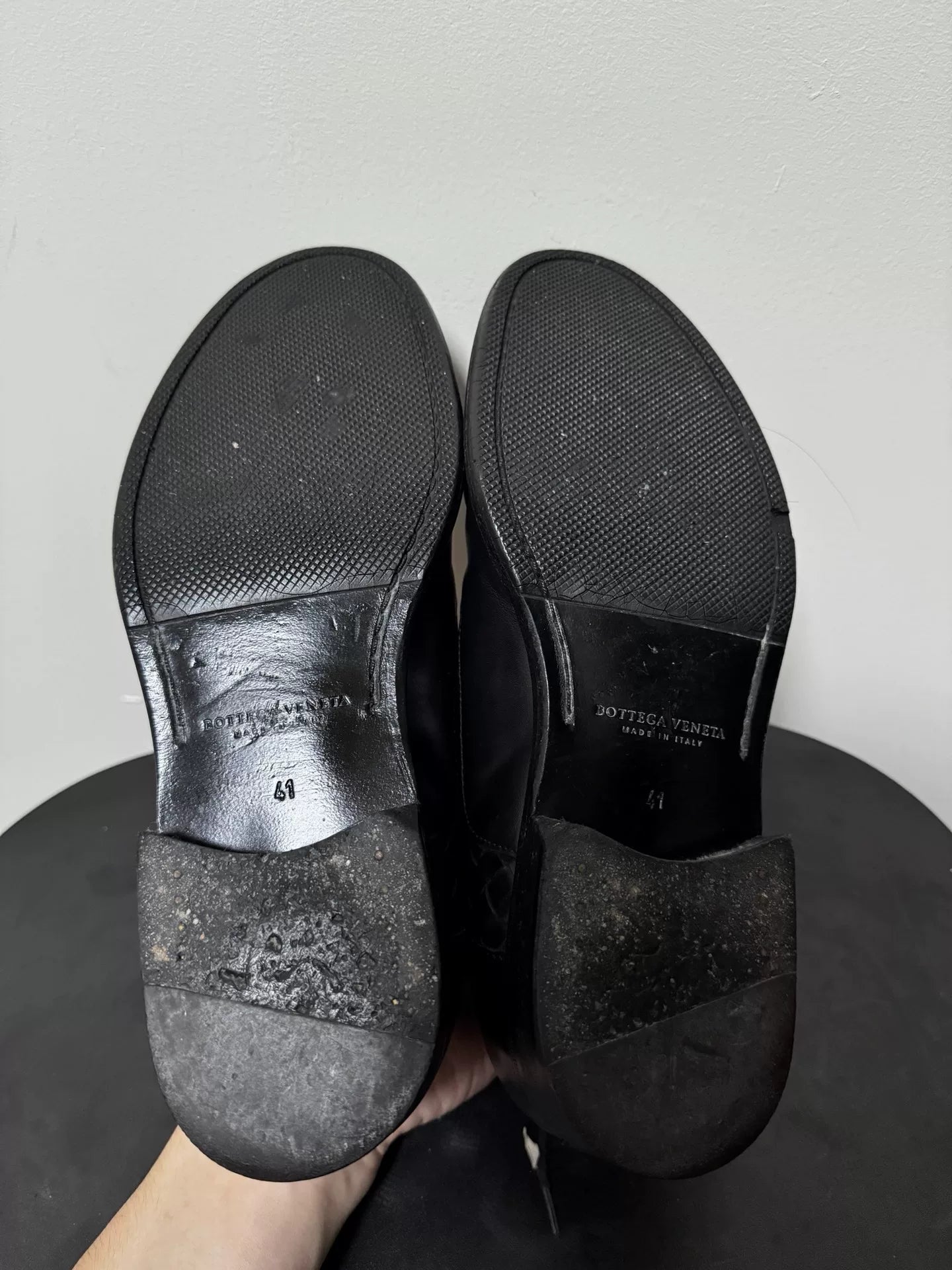 Bottega Veneta By Tomas Maier Leather Woven Derby Shoes